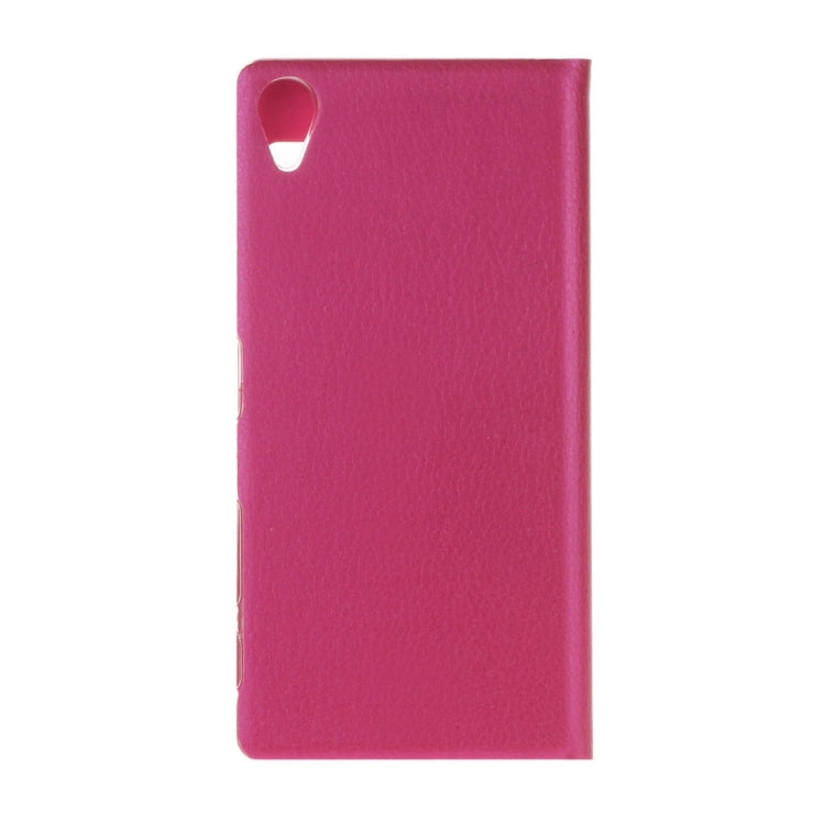 For Sony Xperia X Litchi Texture Horizontal Flip PU Leather Case with Call Display ID