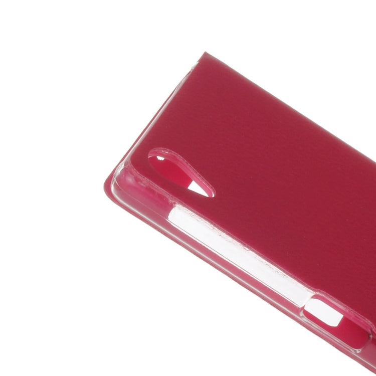 For Sony Xperia X Litchi Texture Horizontal Flip PU Leather Case with Call Display ID