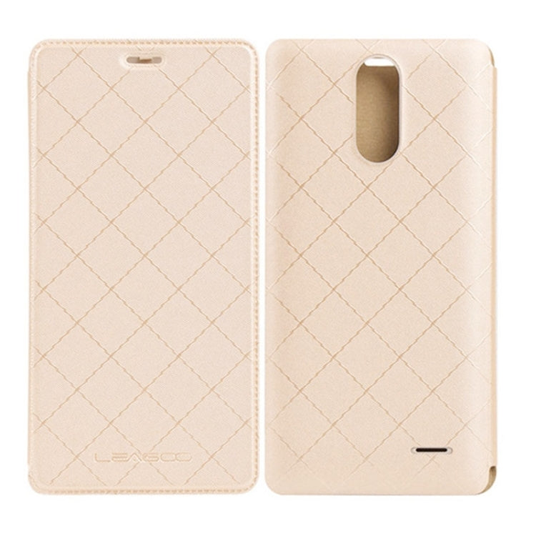 LEAGOO for M5 (MPH4100) Diamond Lattice Texture Horizontal Flip Leather Case