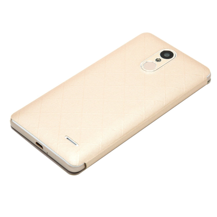 LEAGOO for M5 (MPH4100) Diamond Lattice Texture Horizontal Flip Leather Case