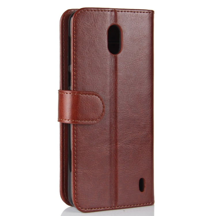 For Nokia 2 Crazy Horse Texture Horizontal Flip Leather Case with Holder & Card Slots & Wallet