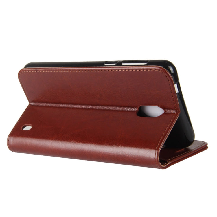 For Nokia 2 Crazy Horse Texture Horizontal Flip Leather Case with Holder & Card Slots & Wallet