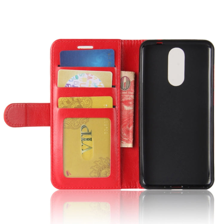 For CUBOT R9 Crazy Horse Texture Horizontal Flip Leather Case with Holder & Card Slots & Wallet