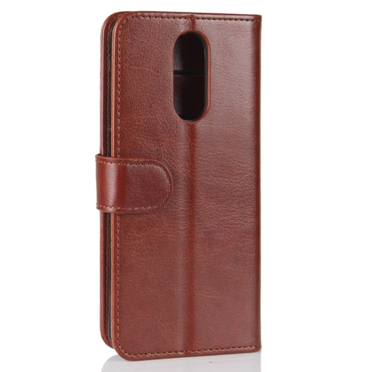 For CUBOT R9 Crazy Horse Texture Horizontal Flip Leather Case with Holder & Card Slots & Wallet