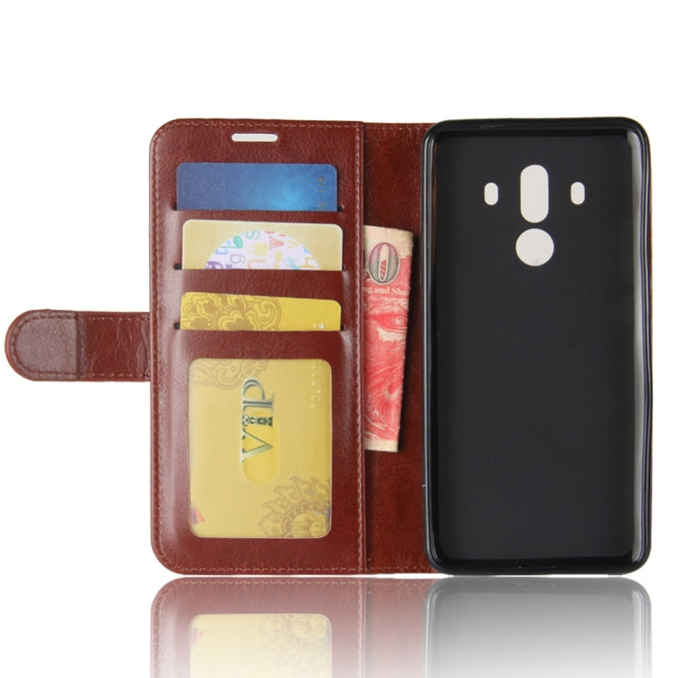 For Huawei Mate 10 Porsche Design & Mate 10 Pro Crazy Horse Texture Horizontal Flip Leather Case with Holder & Card Slots & Wallet