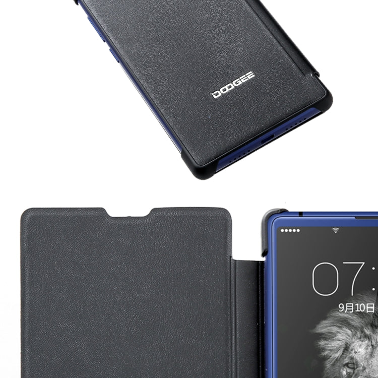 For DOOGEE  MIX Lite Leather Texture Leather + Plastic Horizontal Flip Leather Case with Tempered Glass Screen Protector