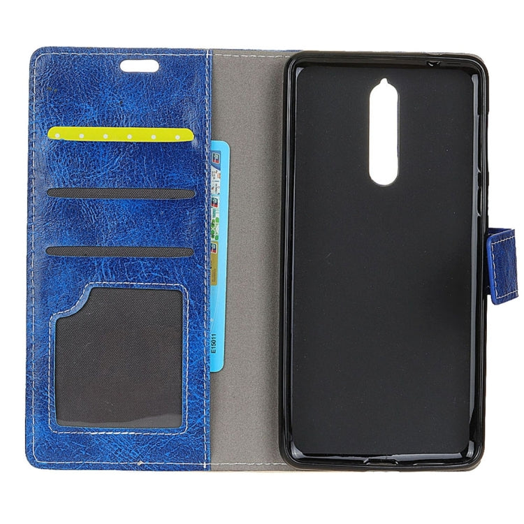 Nokia 8 Retro Crazy Horse Texture Horizontal Flip Leather Case with Holder & Card Slots & Wallet & Photo Frame