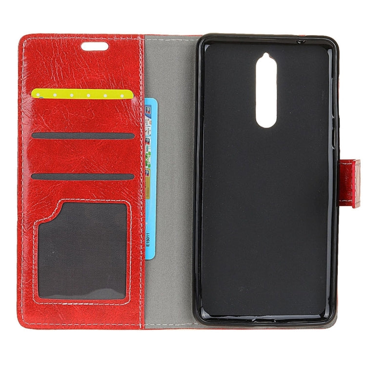 Nokia 8 Retro Crazy Horse Texture Horizontal Flip Leather Case with Holder & Card Slots & Wallet & Photo Frame