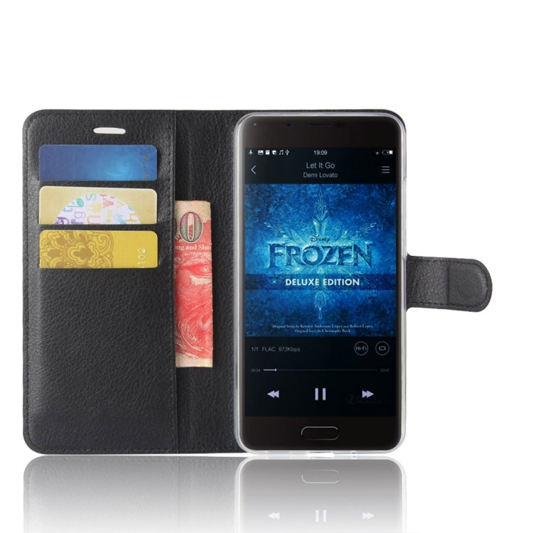 For Blackview P6 Litchi Texture Horizontal Flip Leather Case with Holder & Card Slots & Wallet
