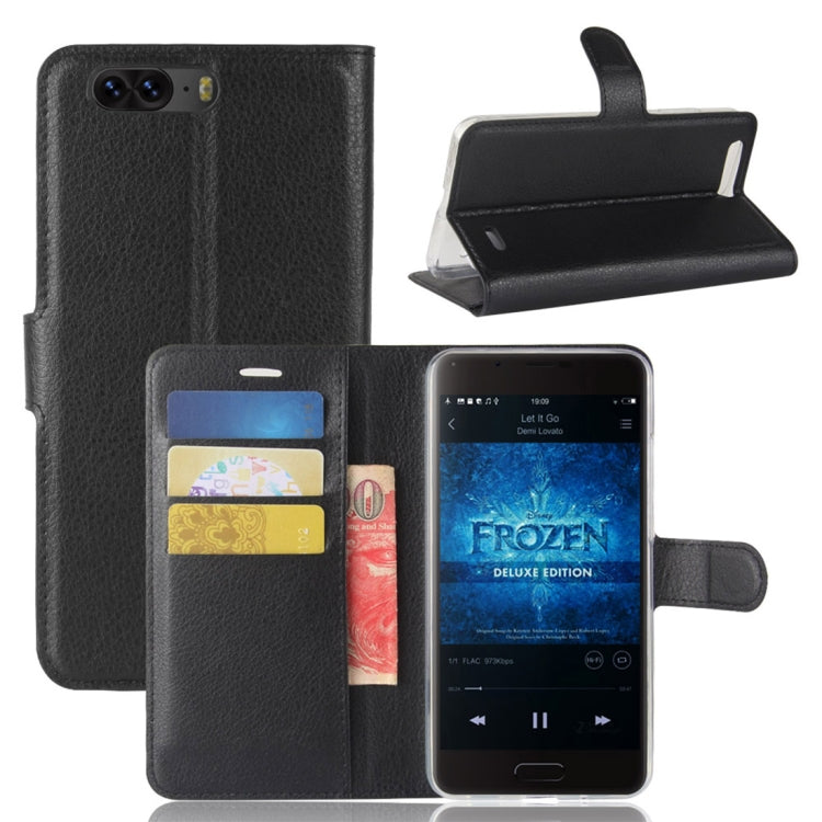 For Blackview P6 Litchi Texture Horizontal Flip Leather Case with Holder & Card Slots & Wallet