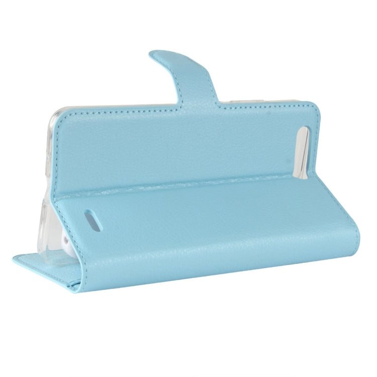 For Blackview P6 Litchi Texture Horizontal Flip Leather Case with Holder & Card Slots & Wallet