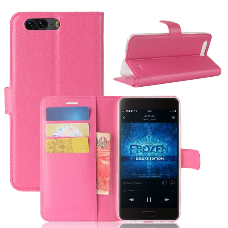 For Blackview P6 Litchi Texture Horizontal Flip Leather Case with Holder & Card Slots & Wallet