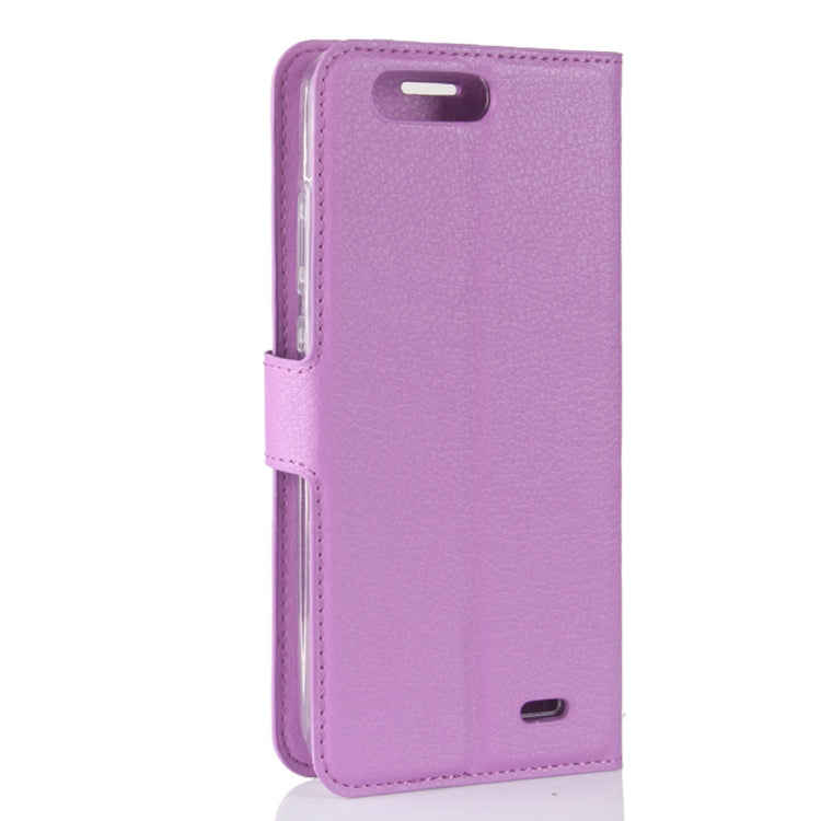For Blackview P6 Litchi Texture Horizontal Flip Leather Case with Holder & Card Slots & Wallet