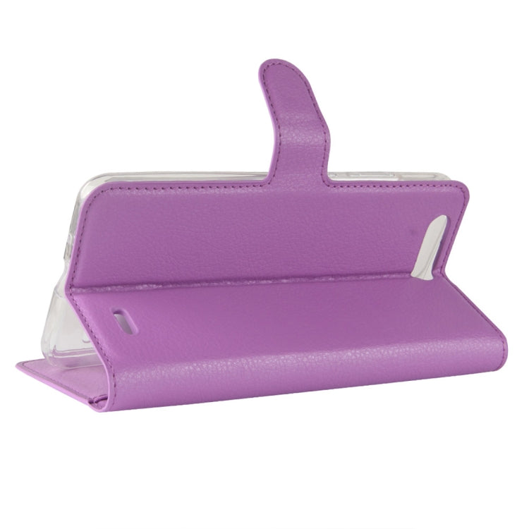 For Blackview P6 Litchi Texture Horizontal Flip Leather Case with Holder & Card Slots & Wallet