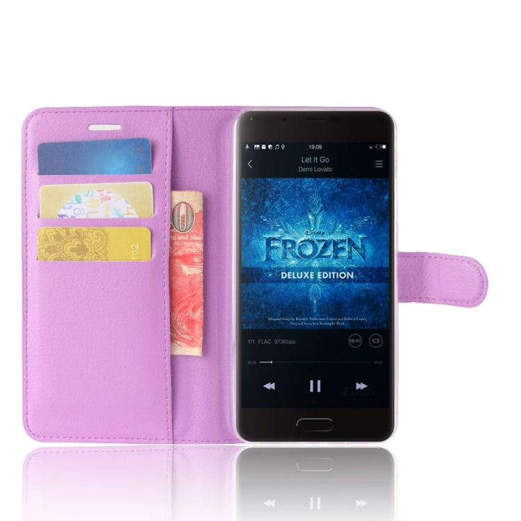 For Blackview P6 Litchi Texture Horizontal Flip Leather Case with Holder & Card Slots & Wallet