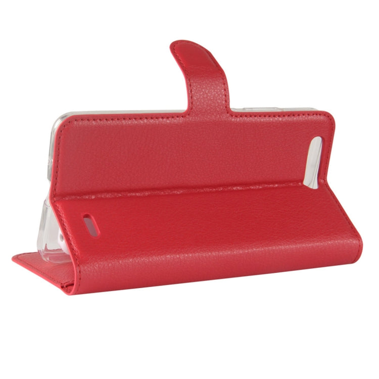 For Blackview P6 Litchi Texture Horizontal Flip Leather Case with Holder & Card Slots & Wallet