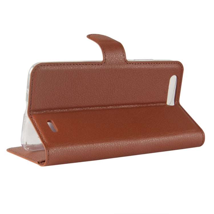 For Blackview P6 Litchi Texture Horizontal Flip Leather Case with Holder & Card Slots & Wallet