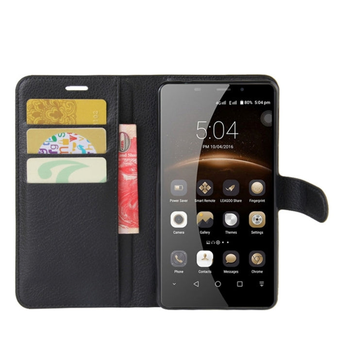 For Leagoo M8 Pro Litchi Texture Horizontal Flip Leather Case with Holder & Card Slots & Wallet