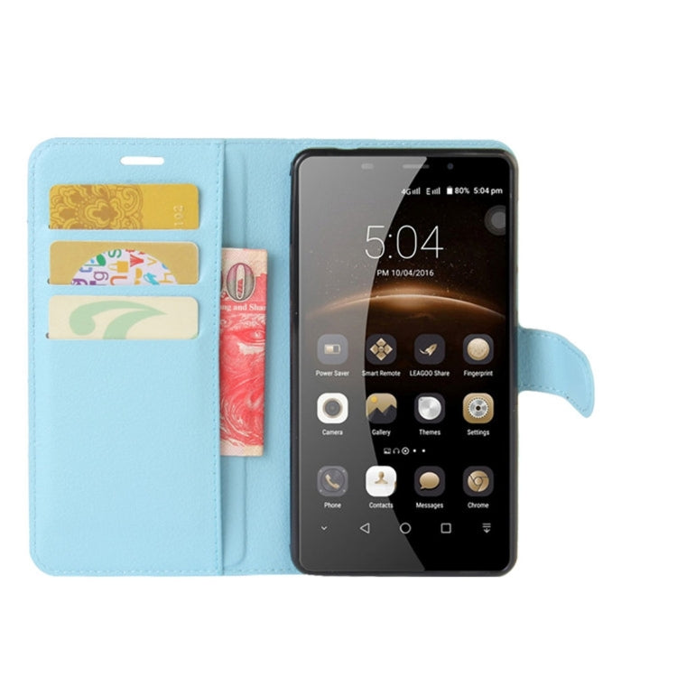 For Leagoo M8 Pro Litchi Texture Horizontal Flip Leather Case with Holder & Card Slots & Wallet