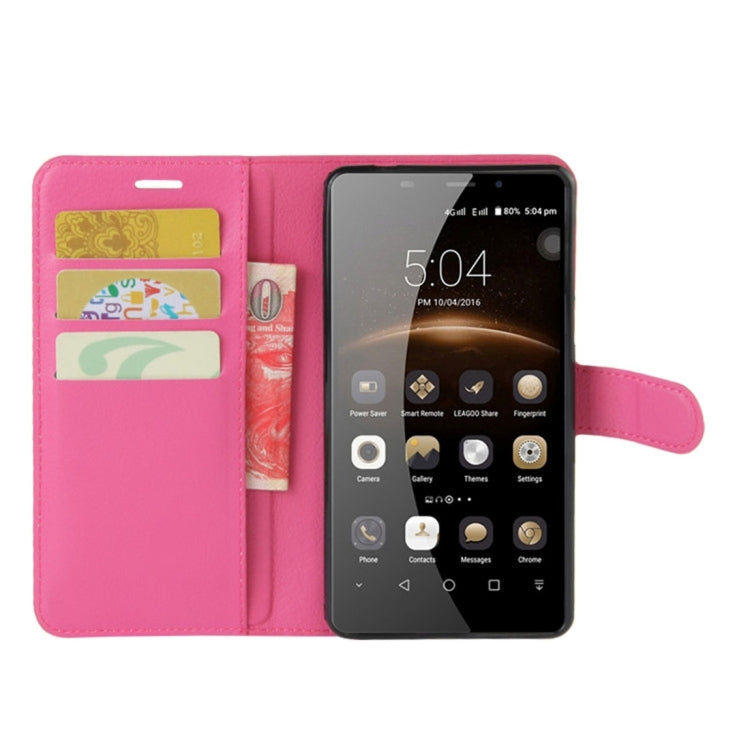 For Leagoo M8 Pro Litchi Texture Horizontal Flip Leather Case with Holder & Card Slots & Wallet