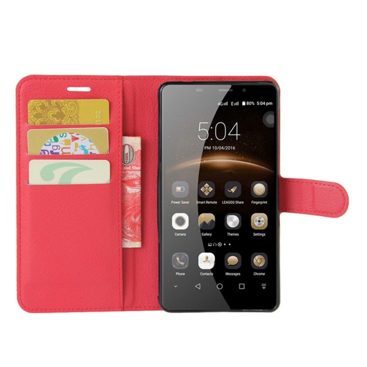 For Leagoo M8 Pro Litchi Texture Horizontal Flip Leather Case with Holder & Card Slots & Wallet