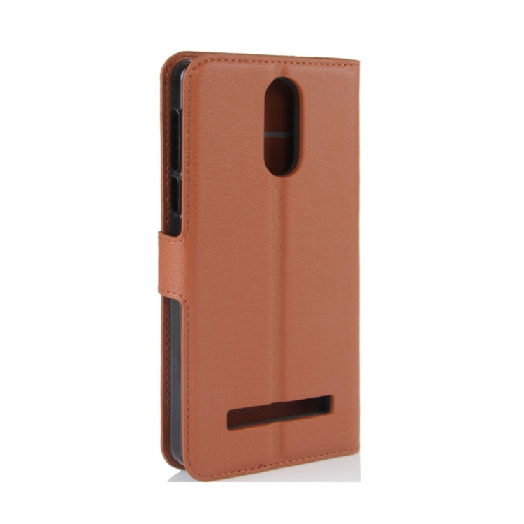 For Leagoo M8 Pro Litchi Texture Horizontal Flip Leather Case with Holder & Card Slots & Wallet