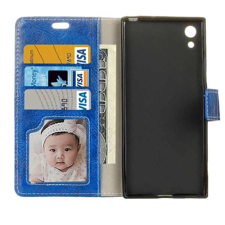 For Sony  Xperia XA1 Retro Crazy Horse Texture Horizontal Flip Leather Case with Holder & Card Slots & Wallet & Photo Frame