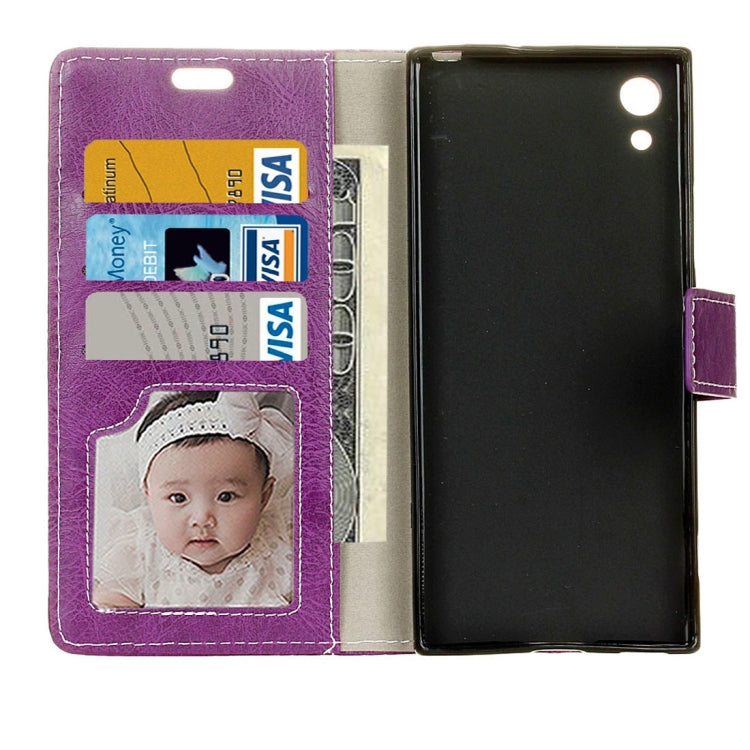 For Sony  Xperia XA1 Retro Crazy Horse Texture Horizontal Flip Leather Case with Holder & Card Slots & Wallet & Photo Frame