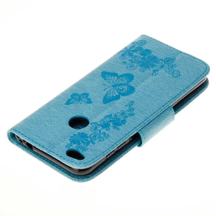 For Huawei P8 Lite (2017) Butterflies Embossing Horizontal Flip Leather Case with Holder & Card Slots & Wallet & Lanyard