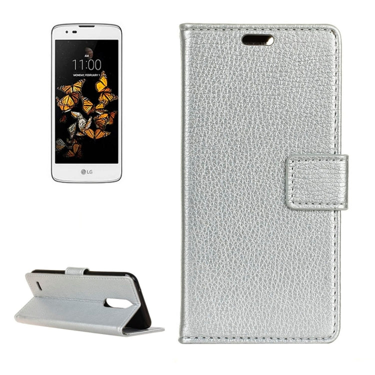 For LG K8 (2017) (EU Version) Litchi Texture Horizontal Flip Leather Case with Holder & Card Slots & Wallet & Photo Frame