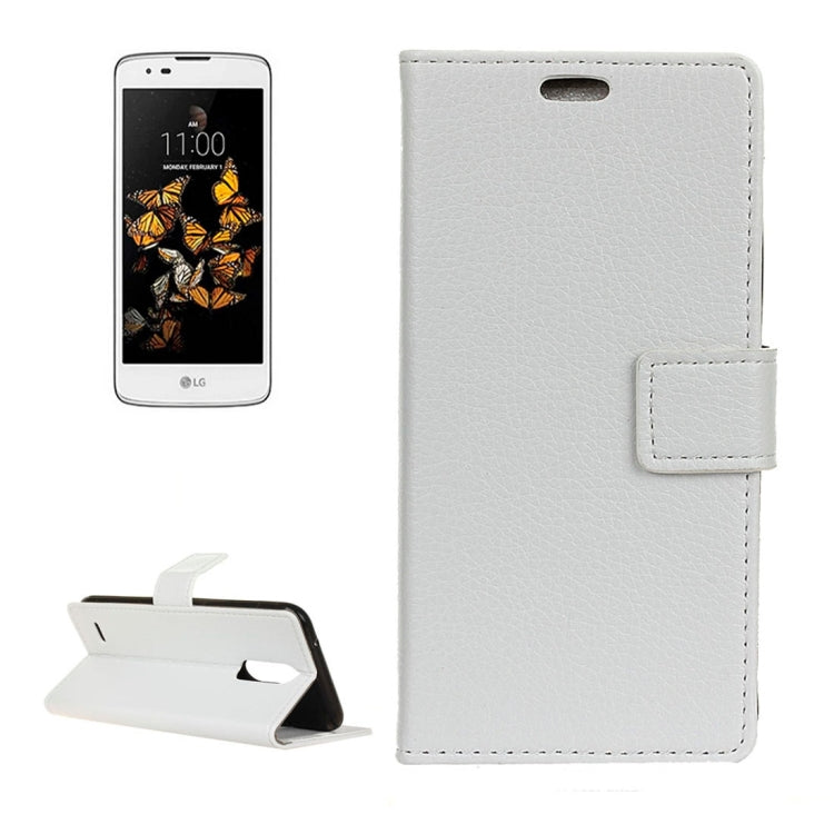 For LG K8 (2017) (EU Version) Litchi Texture Horizontal Flip Leather Case with Holder & Card Slots & Wallet & Photo Frame