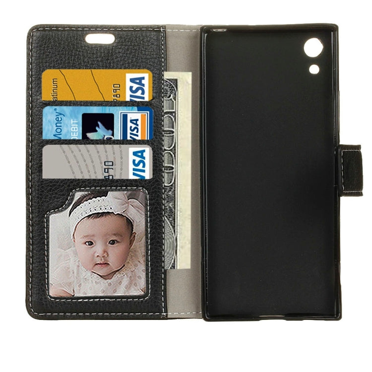 For Sony  Xperia XA1 Litchi Texture Horizontal Flip Leather Case with Holder & Card Slots & Wallet & Photo Frame