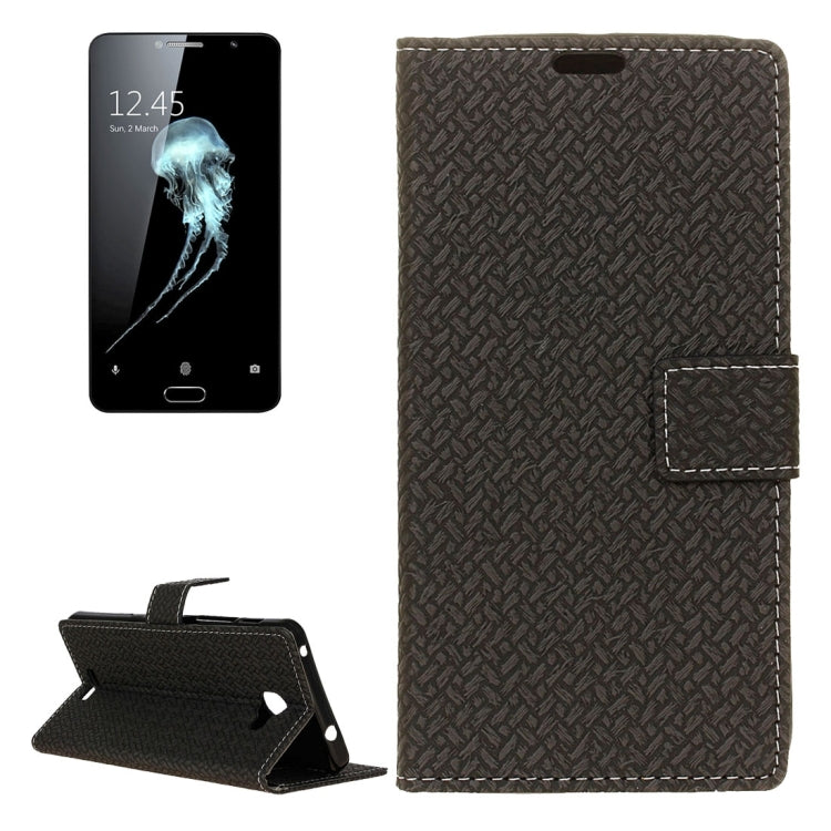 For Alcatel Flash Plus 2 Weaving Texture Horizontal Flip PU Leather Case with Magnetic Buckle & Holder & Card Slots & Wallet & Photo Frame