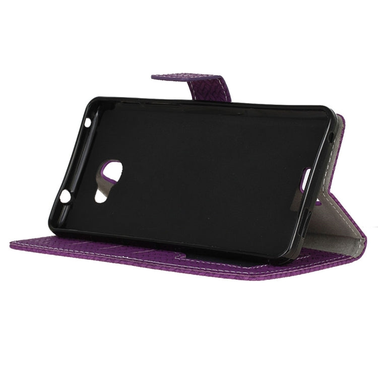 For Alcatel Flash Plus 2 Weaving Texture Horizontal Flip PU Leather Case with Magnetic Buckle & Holder & Card Slots & Wallet & Photo Frame