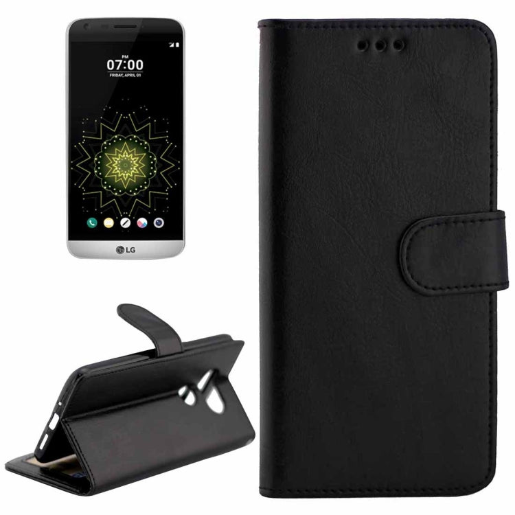 For LG G5 / H850 / H830 Crazy Horse Texture Horizontal Flip Magnetic Snap Leather Case with Adjustable Holder & Card Slots & Photo Frame & Wallet