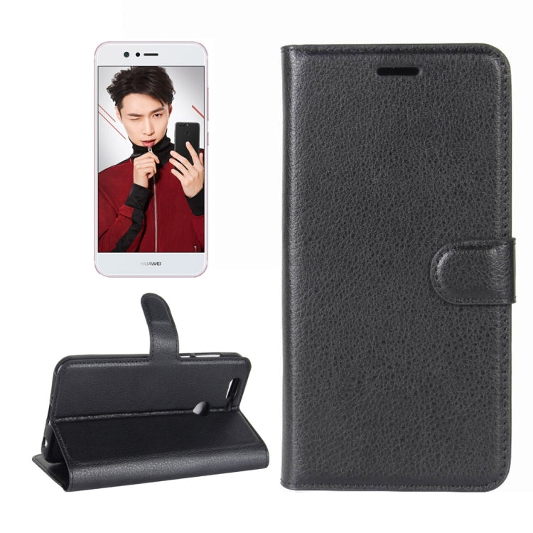 For Huawei  Nova 2 Plus Litchi Texture Horizontal Flip Leather Case with Holder & Card Slots & Wallet