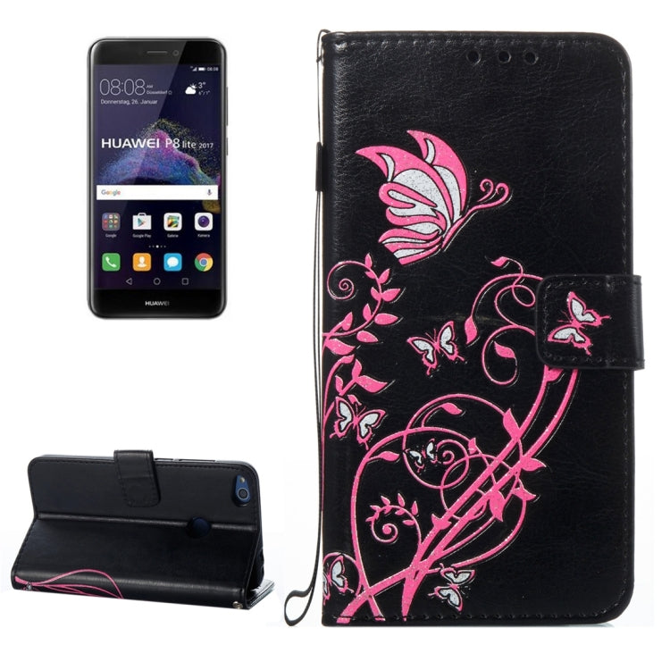 For Huawei  P8 Lite (2017) Voltage Crazy Horse Texture Horizontal Flip Leather Case with Holder & Card Slots & Wallet & Lanyard