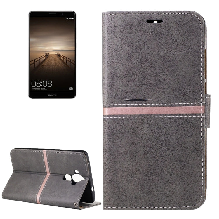 For Huawei  Mate 9 Crazy Horse Texture PU Leather Horizontal Flip Leather Case with Holder & Card Slots & Wallet & Photo Frame & Lanyard
