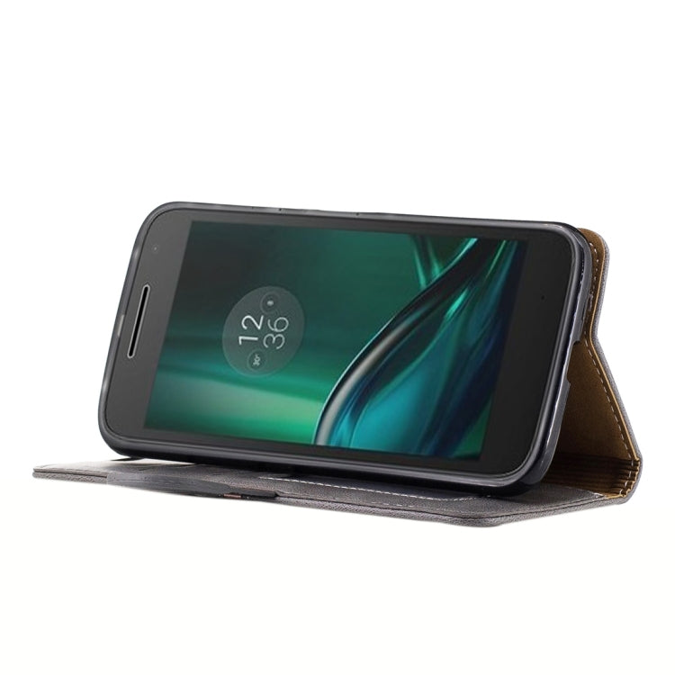 For Motorola Moto G4 Crazy Horse Texture PU Leather Horizontal Flip Leather Case with Holder & Card Slots & Wallet & Photo Frame & Lanyard