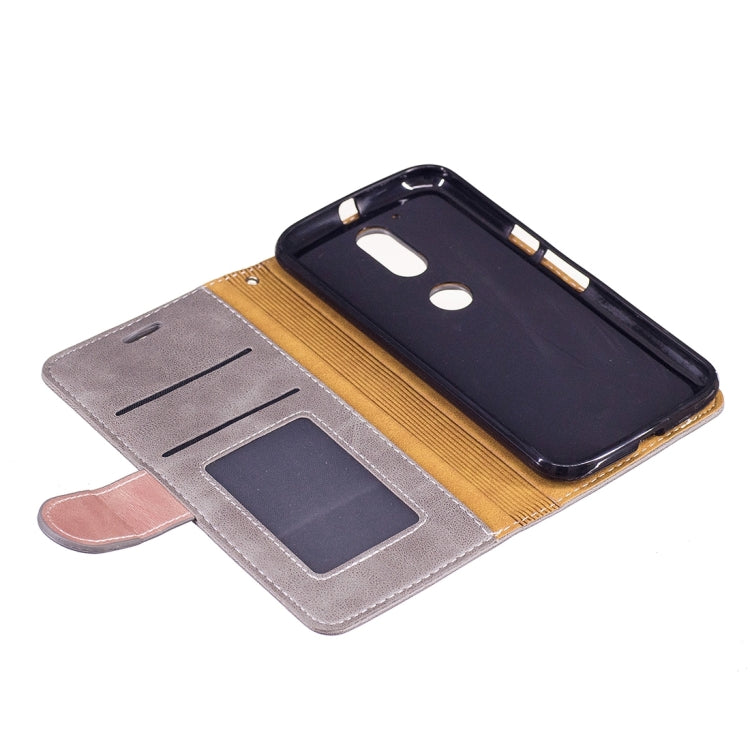 For Motorola Moto G4 Crazy Horse Texture PU Leather Horizontal Flip Leather Case with Holder & Card Slots & Wallet & Photo Frame & Lanyard