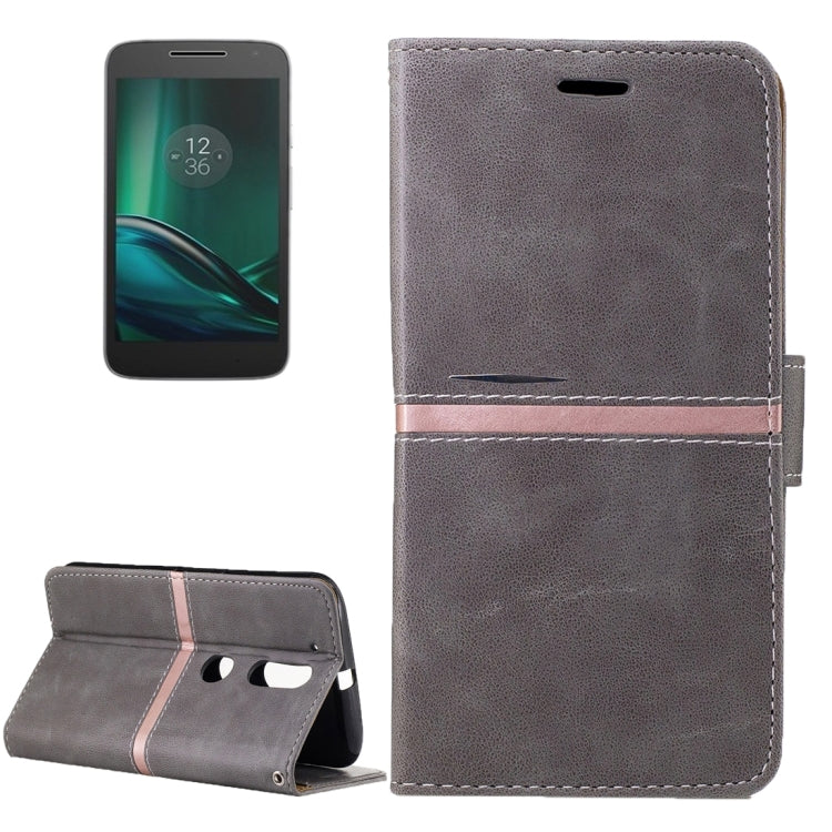 For Motorola Moto G4 Crazy Horse Texture PU Leather Horizontal Flip Leather Case with Holder & Card Slots & Wallet & Photo Frame & Lanyard