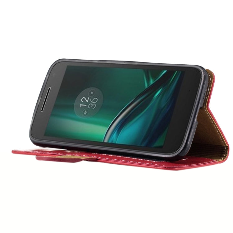 For Motorola Moto G4 Crazy Horse Texture PU Leather Horizontal Flip Leather Case with Holder & Card Slots & Wallet & Photo Frame & Lanyard