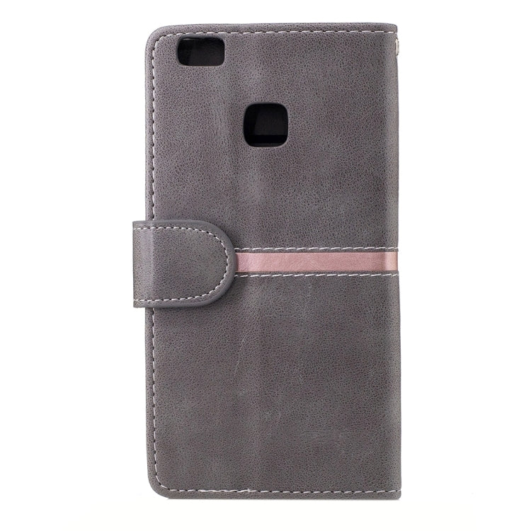 For Huawei  P9 Lite Crazy Horse Texture PU Leather Horizontal Flip Leather Case with Holder & Card Slots & Wallet & Photo Frame & Lanyard