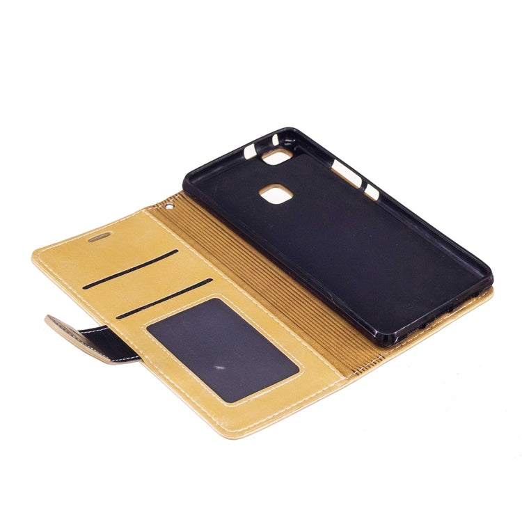 For Huawei  P9 Lite Crazy Horse Texture PU Leather Horizontal Flip Leather Case with Holder & Card Slots & Wallet & Photo Frame & Lanyard