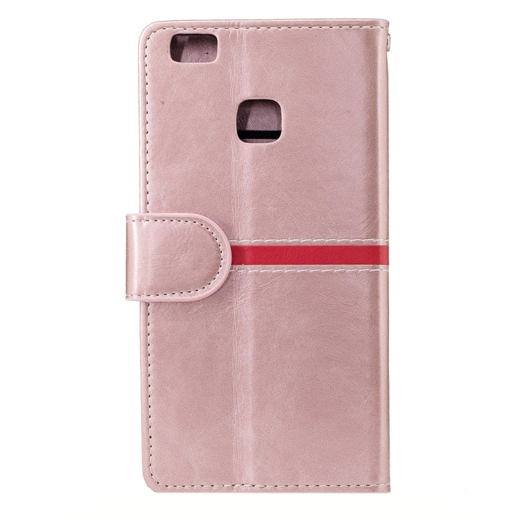 For Huawei  P9 Lite Crazy Horse Texture PU Leather Horizontal Flip Leather Case with Holder & Card Slots & Wallet & Photo Frame & Lanyard