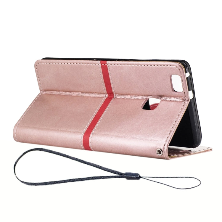 For Huawei  P9 Lite Crazy Horse Texture PU Leather Horizontal Flip Leather Case with Holder & Card Slots & Wallet & Photo Frame & Lanyard