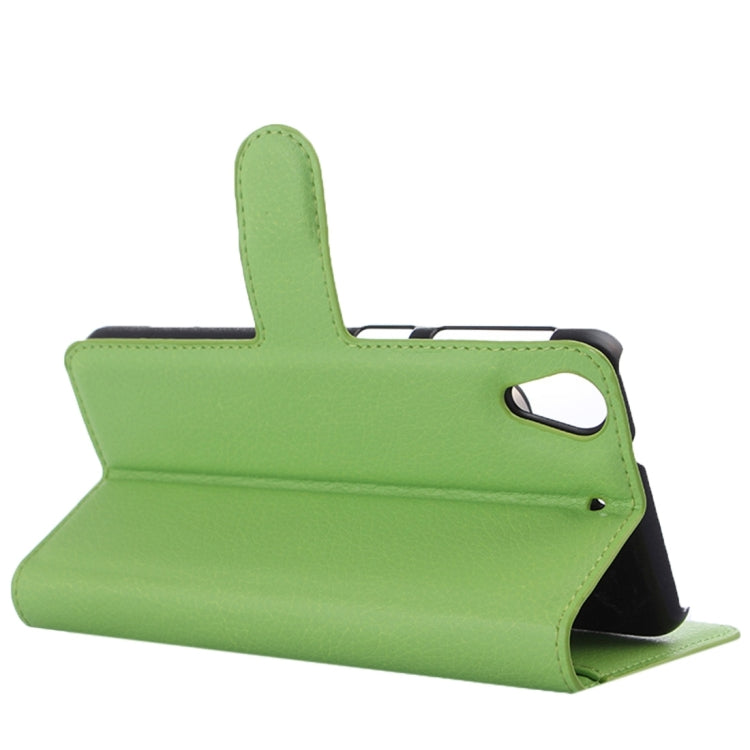 For HTC Desire 650 Litchi Texture Horizontal Flip Leather Case with Holder & Card Slots & Wallet