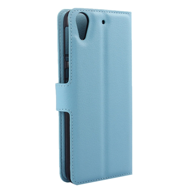For HTC Desire 650 Litchi Texture Horizontal Flip Leather Case with Holder & Card Slots & Wallet