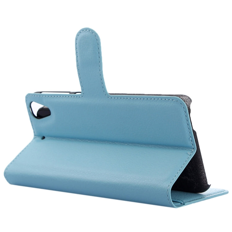 For HTC Desire 650 Litchi Texture Horizontal Flip Leather Case with Holder & Card Slots & Wallet