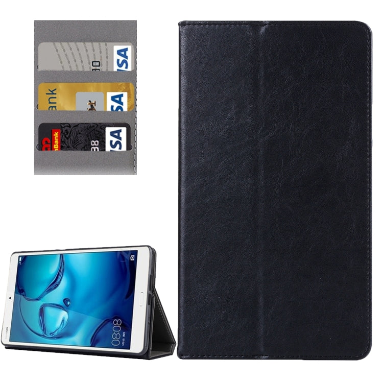 For Huawei  MediaPad M3 8.4 inch Cowhide Texture Horizontal Flip Leather Case with Holder & Card Slot & Wallet & Hand Strap & Sleep / Wake-up Function
